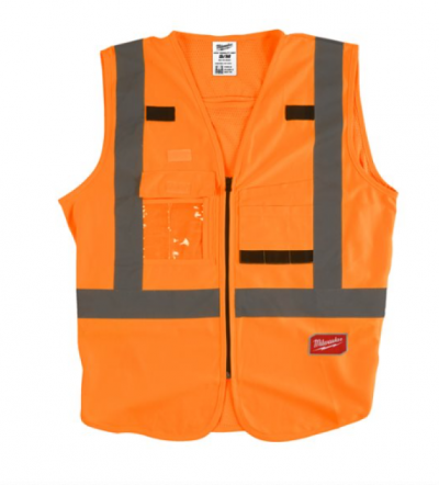 High-Visibility Vest Orange - S/M image