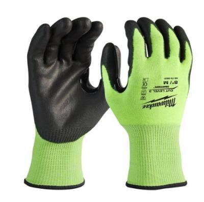 Hi-Vis Cut C Gloves - 8/M 